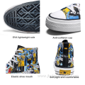 Men Casual Shoes Hand Painted Batman Fashion Sneakers